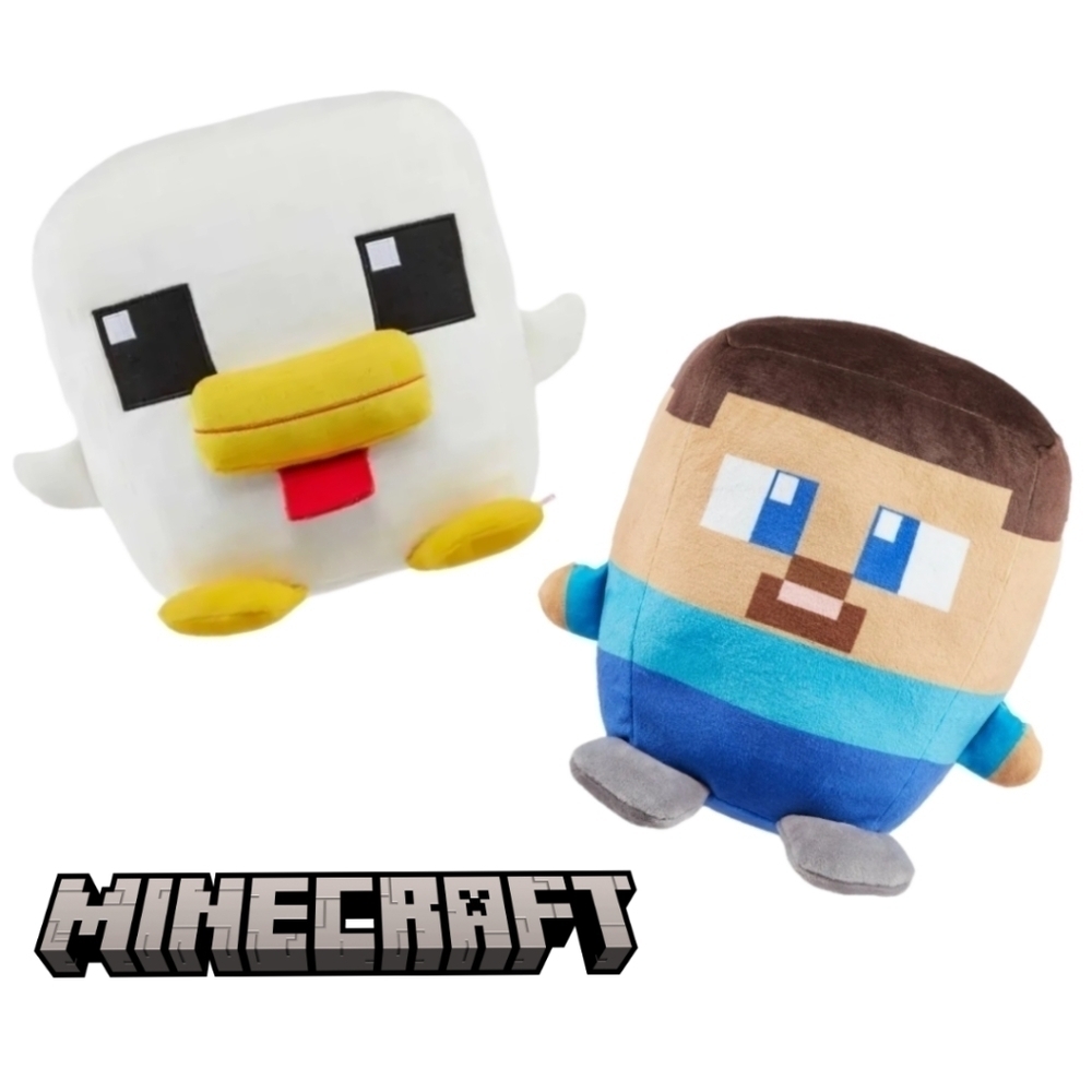 NWOT Minecraft Cuutopia Steve and Chicken 10-Inch Plush